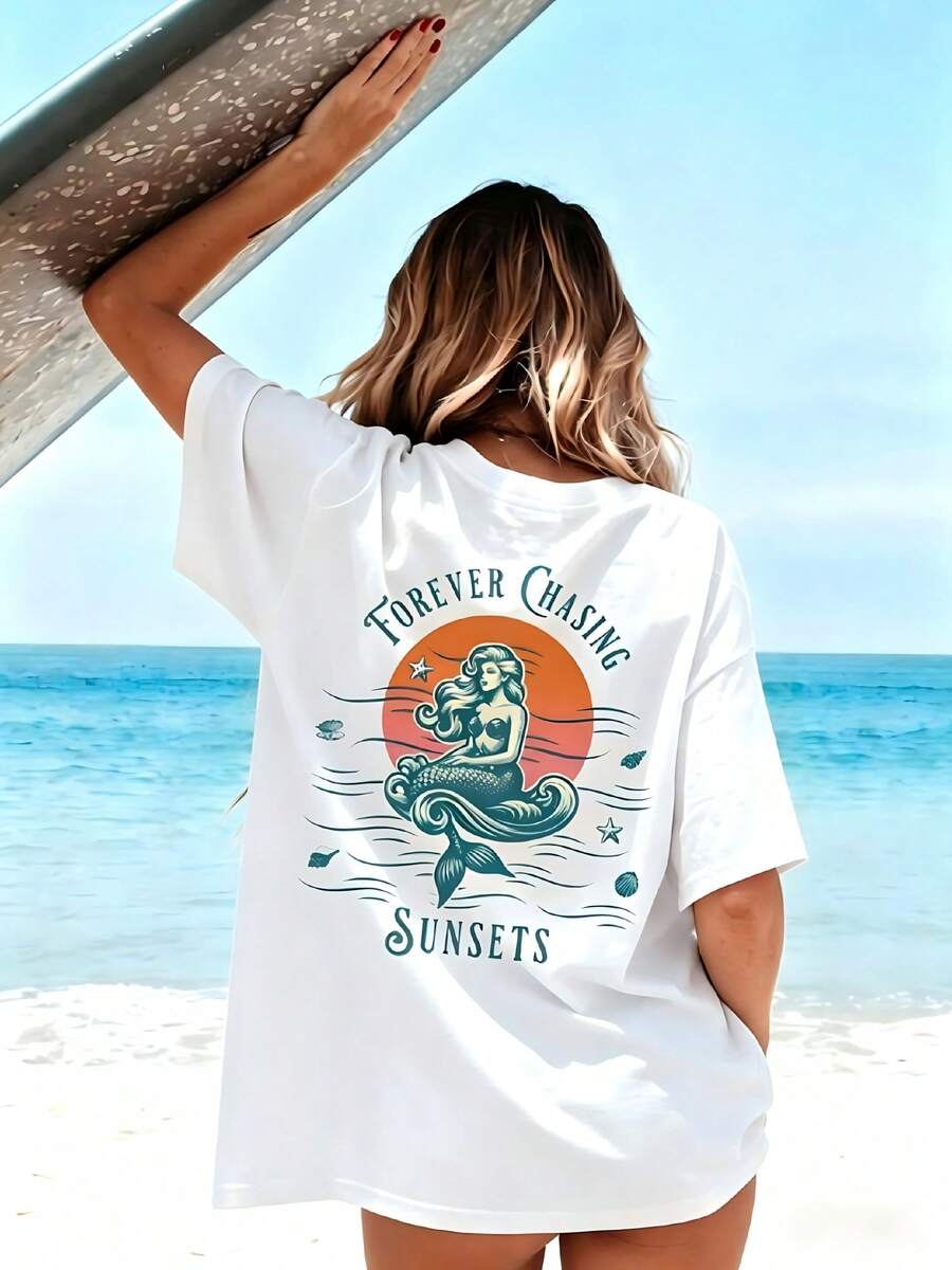 Dam-T-shirts - Vitt - Visa 1