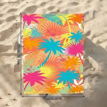 1pc Tropical Palm Tree Silhouette Beach Towel, Super Soft Microfiber Extra Large Beach Blanket, Super Absorbent Bath Towel, Suitable For Travel, Swimming Pool, Diving, Surfing, Yoga, Camping, Available In Multiple Sizes, Beach Accessories For Beach, Pool, Travel, Camping, Yoga - Palm Trees - View 15