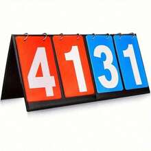 Multi-Digit Tabletop Scoreboard: Detachable, Battery-Free, Ideal For Indoor/Outdoor Sports Games Such As Basketball, Tennis, And Other Sports - Multicolor - View 4