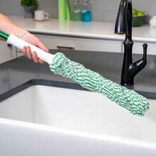 Tornado Twist Mop Cotton Blend Head Steel Handle Green & White - default - 查看 5