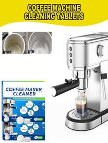 Coffee Machine Cleaning Tablets - Effectively Removes Hidden Mineral Deposits, Quickly Cleans The Water Duct, And Improves Brewing Speed. Strongly Dissolves Stubborn Coffee Oil, Keeps The Coffee Machine Interior Clean, And Extends Its Lifespan. Gentle Formula Won't Damage The Internal Components And Maintains The Equipment's Optimal Performance. Suitable For All Types Of Coffee Machines. - Solid State - View 3