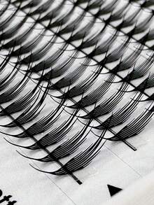 228 piezas Extensiones de pestañas en forma de pluma D Curl de longitud mixta, pestañas en espiral de manga anime, pestañas suaves adecuadas para salón - D - Ver 4
