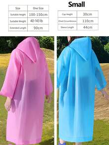 Nueva chaqueta de lluvia portátil, transpirable y duradera, con botones frontales y Body completo impermeable para senderismo y viajes - Multicolor - Ver 30