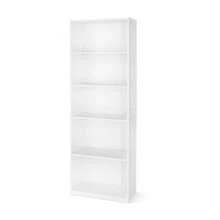 5-Shelf Bookcase With Adjustable Shelves, White - 白色 - 查看 10