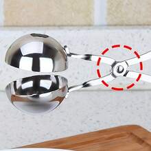 Stainless Steel Meatball Maker, Manual Meatball Tool, Easy Shaping Meatball Mold, Homemade Meatball Kitchen Gadget - Durable And Easy To Clean - Silver - View 7