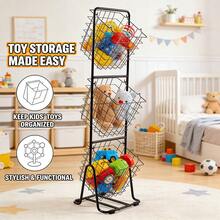 Multi-Layer Freestanding Storage Basket, Kitchen Fruit Vegetable Organizer, Snacks Storage Rack, Standing Food Storage Shelf For Home Kitchen Pantry - 查看 1