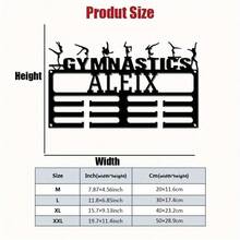 1pc Personalized Metal Gymnastics Medal Holder, Gymnast Medal Display Rack, Custom Name Medal Hanger, Logo Decor, Athlete Gift, Custom Award Supplies - Multicolor - View 15