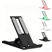 Adjustable Mini Foldable Phone Stand 1PC Macaron Color Foldable Cell Phone Stand, Multi-Angle Portable Slouchy Desktop Holder For Smartphone & Tablet, Universal Desk Cradle For Watching Videos, Live Streaming Mother's Day Gift - Multicolor - View 2