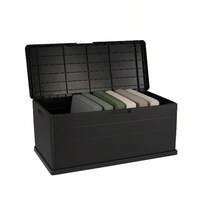 Large 340L Outdoor Garden Plastic Storage Box – Weatherproof Dark Grey Container For Patio, Tools & Cushions - Anthracite (Dark Grey) - View 3