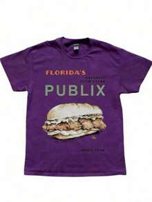 Cozy Publix Shirt, Pub Sub Vintage StyleShirt, Publix Sub Fans, Floridas FavoriteGrocery Store, Florida SupermarketMenswear Top Underwear Tshirt - 紫色 - 查看 12