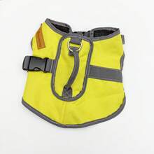 Adjustable Dog Harness Vest, Comfortable Chest Strap Leash For Walking, Breathable And Non-Choke Design - Yellow - View 3