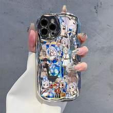 Funda para móvil con un encantador personaje de fantasía, compatible con fundas para iPhone de Apple. Fabricada en TPU, ofrece protección contra golpes y caídas. Un regalo perfecto para amigos y familiares. ¡Disfruta de una combinación de estilo y durabilidad con este original diseño! - Plateado - Ver 2