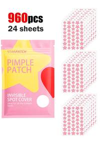 960/480/240/40pcs Cute Star-Shaped Mask Stickers - Decorative Stickers, Cosmetic And Decorative Accessories, Suitable For Party, Party Face Decoration Stickers, Holiday Party Decoration Stickers, For Decorative Use Only. - Pink - View 9