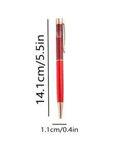 [客製化] 1/10支個性化刻字亮粉圓珠筆、客製化流沙圓珠筆，女性禮物、文具、辦公用品、書寫工具、開學季 - 彩色 - 查看 2