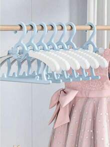 20 Adjustable Baby Clothes Hangers, Extendable Clothes Rack For Babies, Space-Saving Nursery Decor Hangers, Newborn Gift, Organizer, Small Present, Non-Slip Design, Cute Cartoon Designs, Suitable For Drying Baby Clothes - Multicolor - View 4
