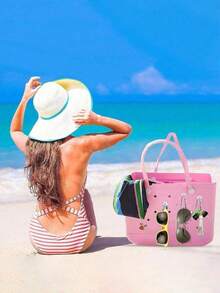 Borg Bag Accessories, Key Bag And Hook, Beach Bag Hook And Button Mini Portable Bag Hook, Lightweight Replacement Travel Accessories, Solid Color Multifunctional Beach Bag Accessories, Keychain Anti Loss Accessories, Reusable Travel Accessories, Quickly Find Your Keys - Multicolor - View 3