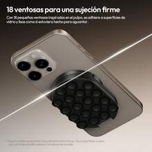 MA39 Soporte magnético con Ventosa 3 en 1, trípode Giratorio 360 °   con mosquetón, Compatible con iPhone 7 a 12, Ideal para el Tablero del Auto, el Gimnasio, la Cocina y la Oficina - 1 - Ver 10