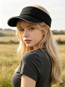1pc Women's Casual Baseball Cap, Polyester Fiber, Versatile For Daily And Outdoor Use - Multicolor - View 11