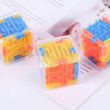 10pcs 3D Maze, Mini Magical Maze Balls, Spherical And Cubic, Marble Maze Game, Birthday Gift - Multicolor - View 9