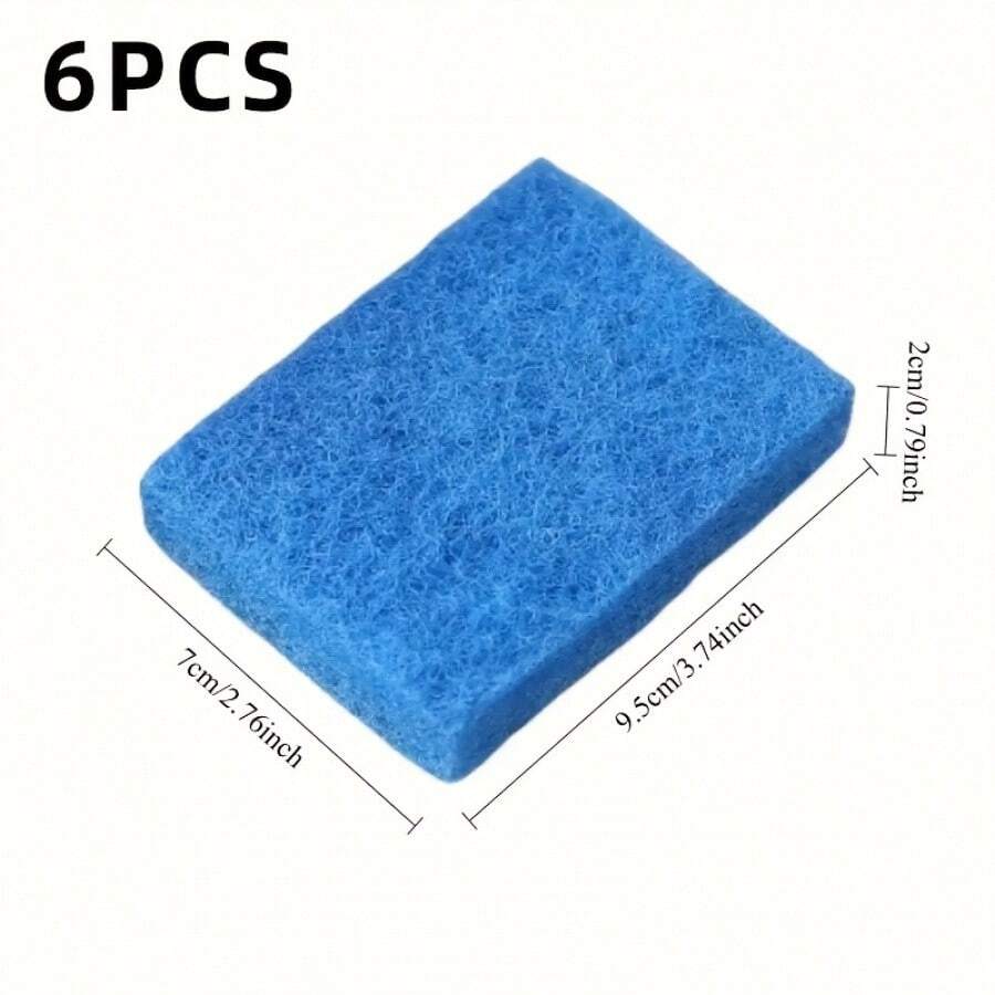 6 Professional BBQ Cleaning Sponges - High Temperature Resistant, Non-Scratching, Ergonomic Non-Slip Grip, Perfect For Gas/Charcoal Grills, Outdoor Kitchen Essentials, Durable And Easy To Clean, BBQ, BBQ Master, Multi-Purpose Cleaner - 6 件 - 查看 1
