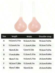 1pc Women's Silicone Sticky Bra, Plus Size, Straps, Lift And Enhance Design, Self-Adhesive Strapless Style, Suitable Wedding Dresses/Formal Gowns, Backless, Spaghetti Strap, Bodycon Dresses, Sheer Tops, Spaghetti Strap Outfits, Bridal Shower, Travel, Party, Cocktail Attire, Wedding/Prom - Quả mơ - Xem 3