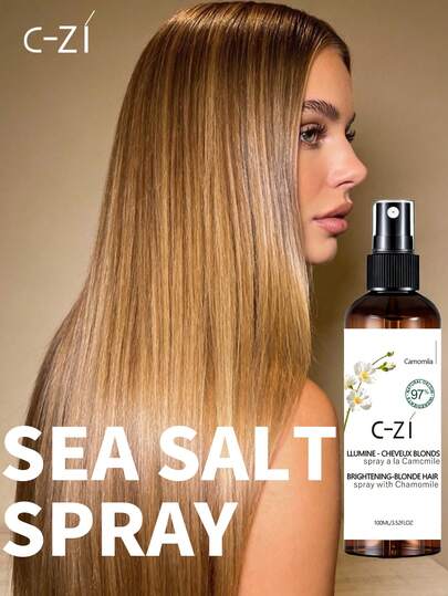 C-ZI 洋甘菊亮泽金发喷雾，有助于提亮发色，为秀发提供水分和滋润，100毫升/3.52液盎司