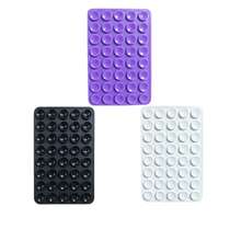 多功能硅胶吸盘垫，双面强力粘性防滑垫，可水洗重复使用，适用于手机/平板电脑，家用、厨房、浴室、汽车等场所。 - 多色 - 查看 11