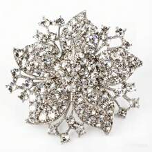 1pc Elegant Zinc Alloy Rhinestone Crystal Starfish Brooch, Christmas, Halloween, Valentine's Day Gift, High-End Apparel Accessory - Multicolor - View 2