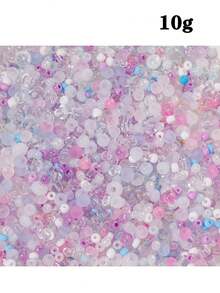 1 pieza 10g Cuentas de arroz de colores mixtos, cuentas sueltas, material de manualidades hecho a mano, accesorios para pulseras, collares, accesorios de cuentas - 10 g de cuentas sueltas - Ver 10