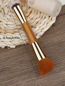 Dual-Ended Foundation Concealer Makeup Brush Rounded Taperd Flawless Brush Ideal For Liquid Cream Powder Blending Concealer - Multicolor - View 3