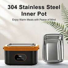 Smart Timed Heating Lunch Box With Wireless Charging, 5-Side Heating Technology, Water-Free Self-Heating Insulated Food Container For Adults - UK Plug(220-240V) - View 5