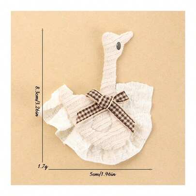 New Handmade Cotton And Linen Fabrics For Women, Versatile Japanese Style, Fresh Ducks And Bears, Clothing Accessories