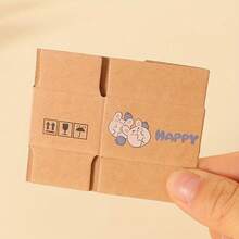 20 Stücke Minipapierboxen in Naturfarbe, kreative Verpackung, Party-Geschenkboxen, geeignet zum Basteln von Überraschungsgeschenken, lustigen Geschenken, Feiertagsparty-Geschenkboxen - Grundfarbe - Übersicht 3