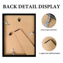 6pcs Minimalist Style Photo Frames With Backing Board And Stand, Horizontal Or Vertical Placement, Photo Wall Combination, Suitable For 3.5*5/4*6/5*7/6*8/8*10 Inch Photos, Suitable For Living Room, Bedroom, Entrance Decor (Photo Paper Included Randomly) - 6Pcs - View 8