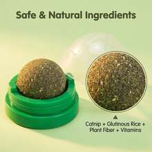 Juguete para masticar para gatos, pelota de menta duradera que se mueve sola para romper el aburrimiento, palo para morder para gatitos, juguete para mascotas - Ver 5
