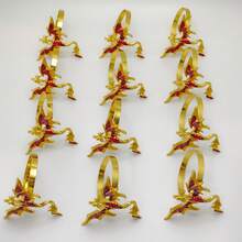 New Colorful Drip-Oil Western Dragon Napkin Rings, For Restaurants - MultiWarna - View 10