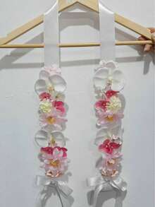 1 pieza Faja de flores artificiales para boda y fiesta nupcial - Faja decorativa ceremonial y accesorio para fotografía - Multicolor - Ver 15