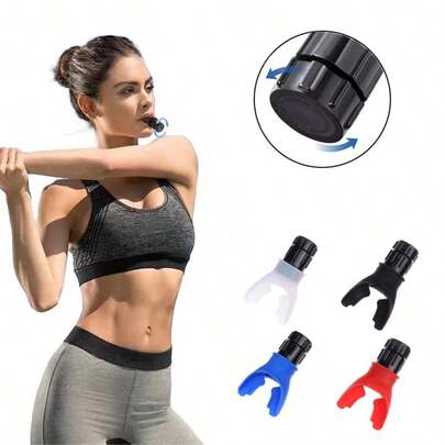 Entrenador de respiración con resistencia ajustable - Resistencia personalizada para mejorar la fuerza respiratoria, entrenamiento de fitness profesional en casa