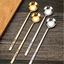 Bộ 24/36 chiếc, Muỗng quà lưu niệm đám cưới tùy chỉnh, Muỗng espresso bằng thép không gỉ mạ vàng, Bộ muỗng trà mini, Muỗng cà phê, đường, tráng miệng, kem. - Nhiều màu 1 - Xem 3