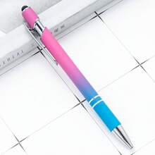1/10/20支客製化個性化漸層原子筆，可自訂姓名與Logo標籤，按壓式 | 創意學校與畢業季禮物 - 辦公用品 | 耐用書寫工具 - 彩色 - 查看 24
