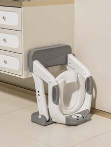 1 pieza Orinal infantil 3 en 1, asiento de entrenamiento plegable con taburete para niños y niñas - Multicolor - Ver 8
