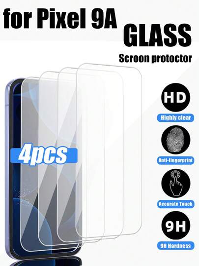 Android Phone Screen Protector 4pcs Tempered Glass Screen Protector For 10pro/10/10pro Xl/9A/9 XL/9 Pro/9/8A/8 Pro/8/7A/7/6A/6/5/5A/4 XL/4/4A 5G/4A/3A XL/3 XL/3A/3. High-Quality And Durable Tempered Glass With High Hardness To Resist Scratches And Wear. Highly Transparent Material For Clear And Comfortable Visual Experience Without Fogging. Mother's Day Gift
