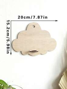 1 Stück Wolkenförmiger Wandhalter für Hydroponik-Pflanzen im minimalistischen Stil, natürliche Farbe, süßes nordisches ästhetisches Design mit einzelner Röhre, platzsparend, vertikale Garten-Präsentationsstation, dekorative Vase für Wohnzimmer, Schlafzimmer, Küche, Büro, Balkon, Innenraum, Grünpflanzendekoration für Zuhause - Wolken - Übersicht 9