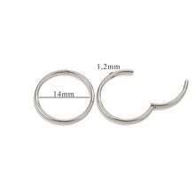 1pc Silver 304 Stainless Steel Spring Ring Clasp, Openable O-Ring Keychain Connector For DIY Jewelry, Bags, And Crafts - Buckle - View 15