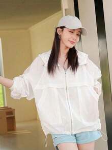 Women Lightweight Jackets - 綠色 - 查看 4
