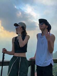 1顶西部牛仔帽，渔夫帽，男女通用防晒帽，适合徒步旅行、户外露营、钓鱼 - A - 查看 5
