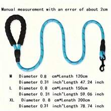 Đồ dùng cho thú cưng, Dây xích thú cưng, Dây thừng tròn phản quang bằng nylon, Dây thừng cho chó cỡ lớn và trung bình chống nổ, Dây xích dắt chó đi dạo - Nhiều màu - Xem 16