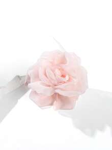 1pc 6cm/2.36in Small Solid Color Mesh Flower Hair Clip, Suitable For Daily Wear, Party And Wedding Occasions Summer Hair Accessories Beach Claw Clips Vacay Hair Claw Elegant Hair Clutch - Multicolor - View 18