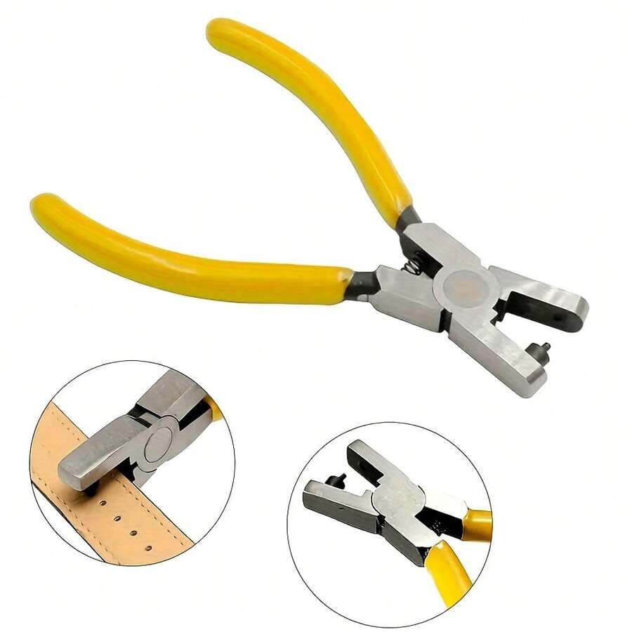 1 Bộ kìm bấm lỗ dây đồng hồ cầm tay, dụng cụ bấm lỗ dây da, dụng cụ bấm lỗ, dụng cụ bấm lỗ dây đồng hồ, vật dụng gia đình - Mẫu mới - Xem 1