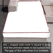 1pc Universal Solid Color Woven Sofa Slipcover, Suitable For All Seasons, Removable And Washable, Dust-Proof, Non-Slip, Wrinkle-Resistant, Easy To Clean, Odorless, Pet-Friendly Sofa Protector - Dark Grey - View 5
